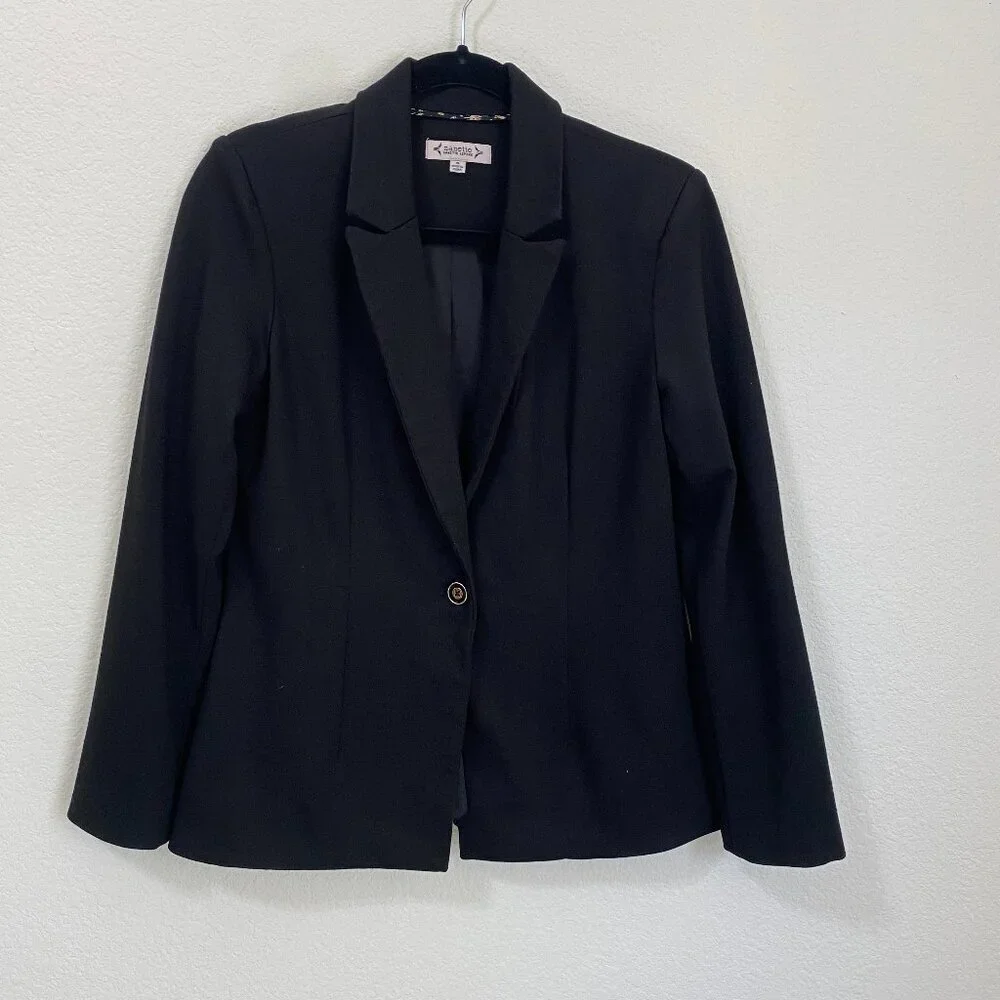 Nanette Lepore Black Stretch Blazer Size 4